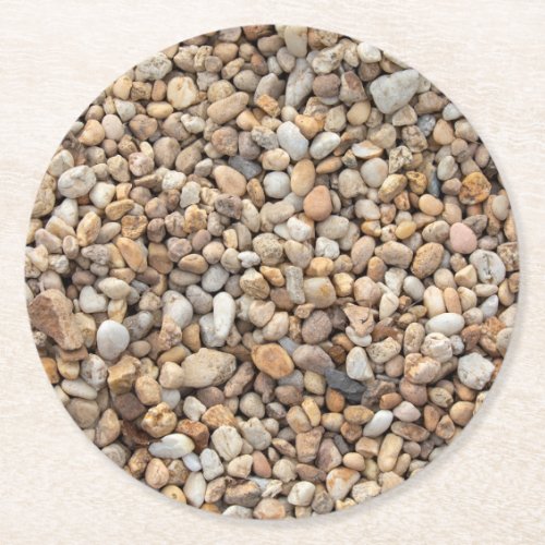 River Rock Round Paper Coaster