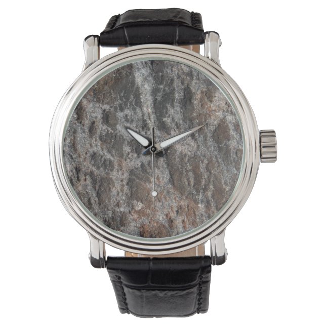 River Rock Textured Nature Stone Watch (Front)