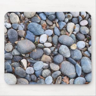 River rocks background mouse pad