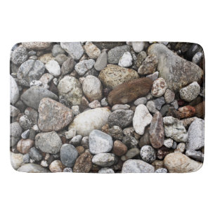 River Rocks Cobblestones Bathroom Mat
