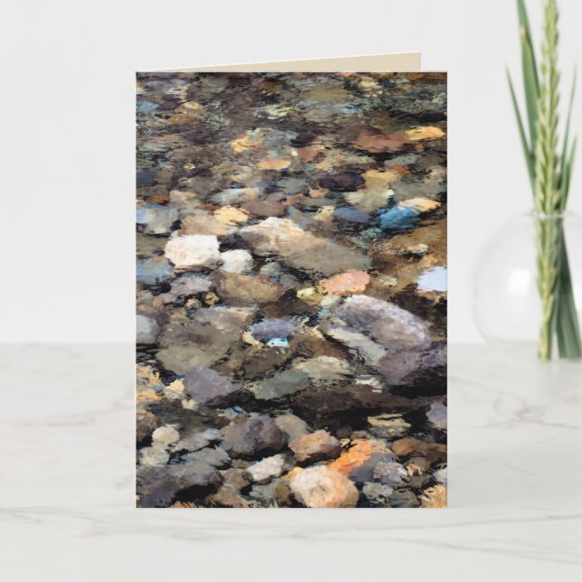 River Rocks Greeting Card (Front)