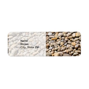 River Rocks Pebbles Label by hlehnerer at Zazzle