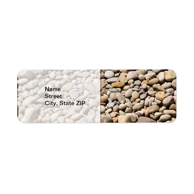 River Rocks Pebbles Label (Front)