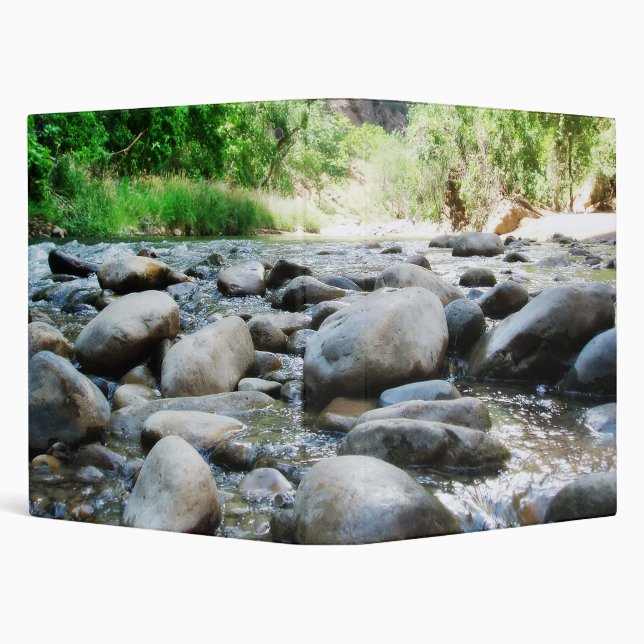 River Rocks @ The Virgin River 3 Ring Binder (Background)