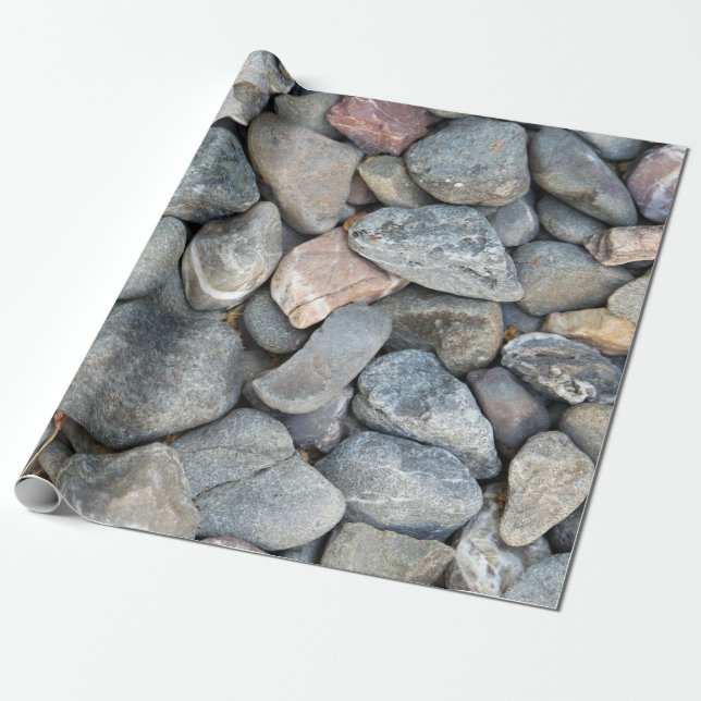 River Rocks Wrapping Paper (Unrolled)