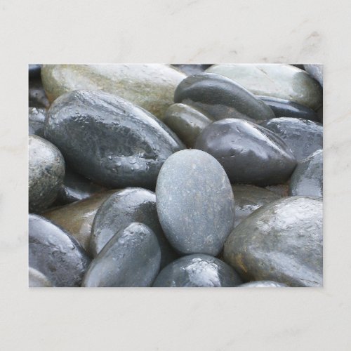 River Rocks Zen Postcard