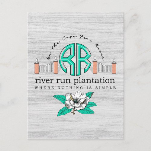 River Run Plantation Outlandish Postcard