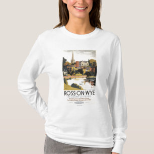 River Scene of Town British Railways Poster T-Shirt