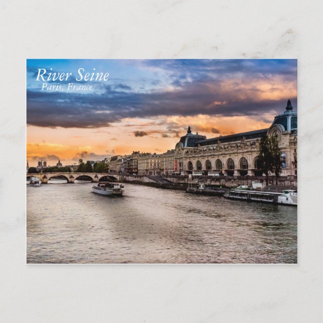 River Seine, Paris Postcard (Front)