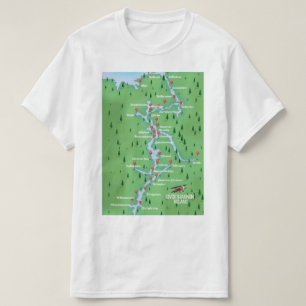 River Shannon Ireland Map T-Shirt