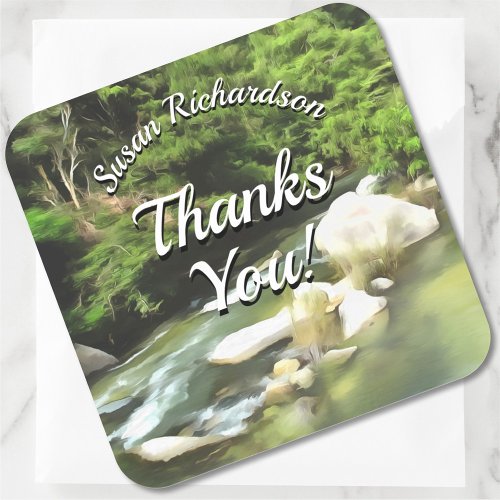 River South Thank You 0365  Square Sticker