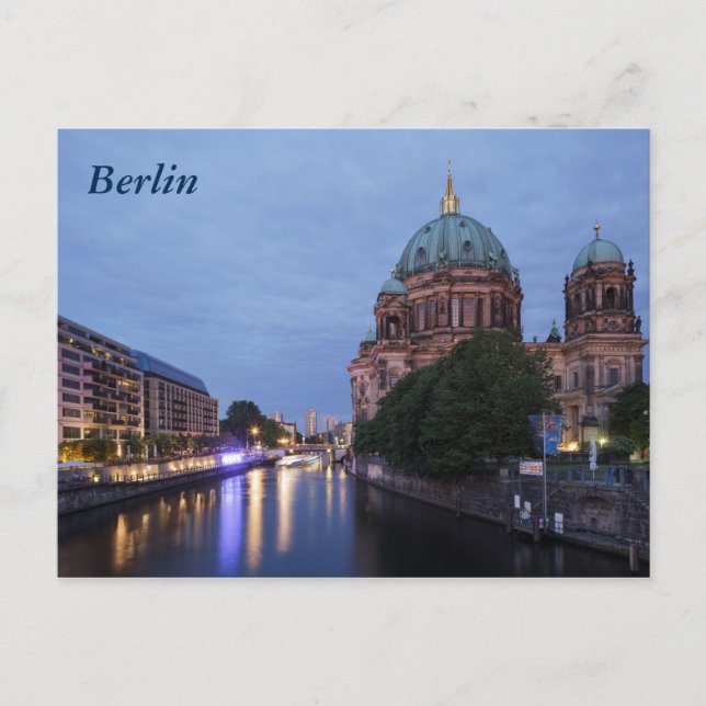 River Spree and Cathedral in Berlin, Germany Postcard (Front)