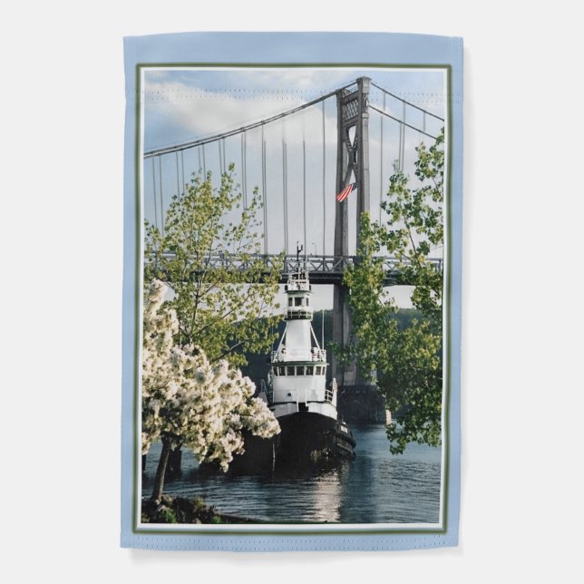River Spring Scene Garden Flag (Front)