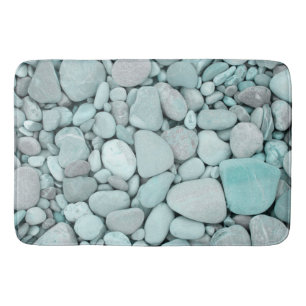 River Stone Pattern #4 #stones #decor #art Bath Mat