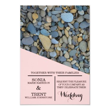 River Stones pebbles Wedding Card River Stones pebbles Wedding Card