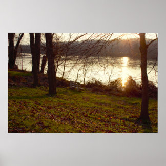 River Sunset Photo Poster