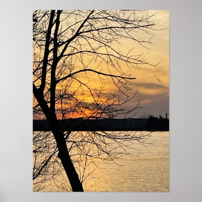River Sunset Poster (Front)