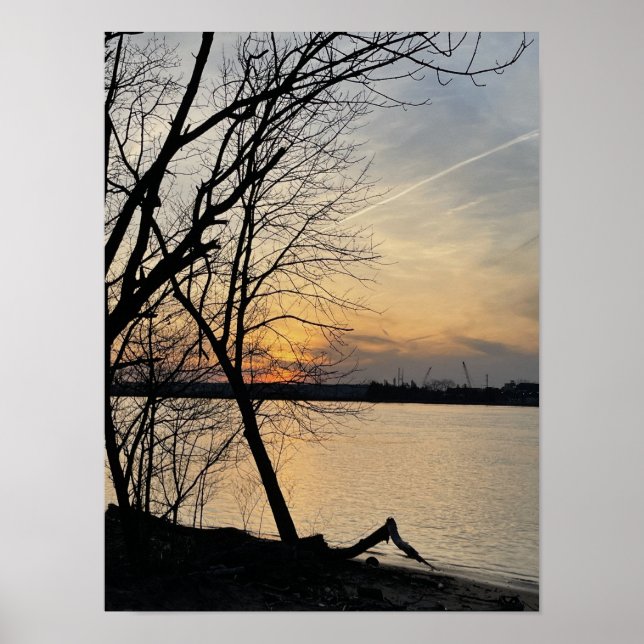 River Sunset Poster (Front)