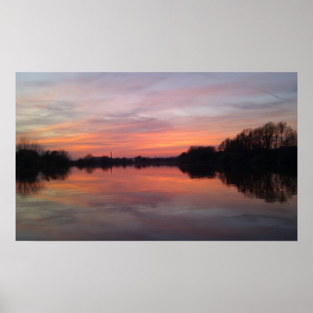 River Sunset Poster (Front)
