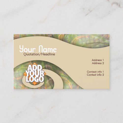 River Swirl Art Business Card