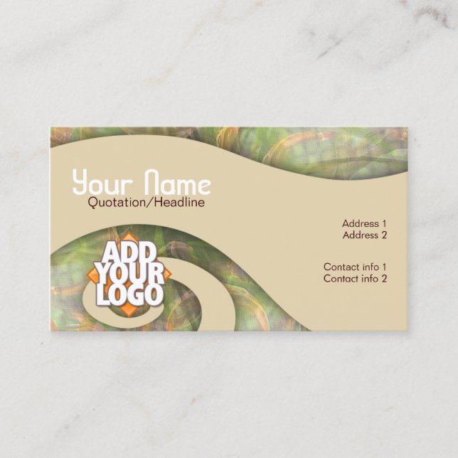 River Swirl Art Business Card (Front)