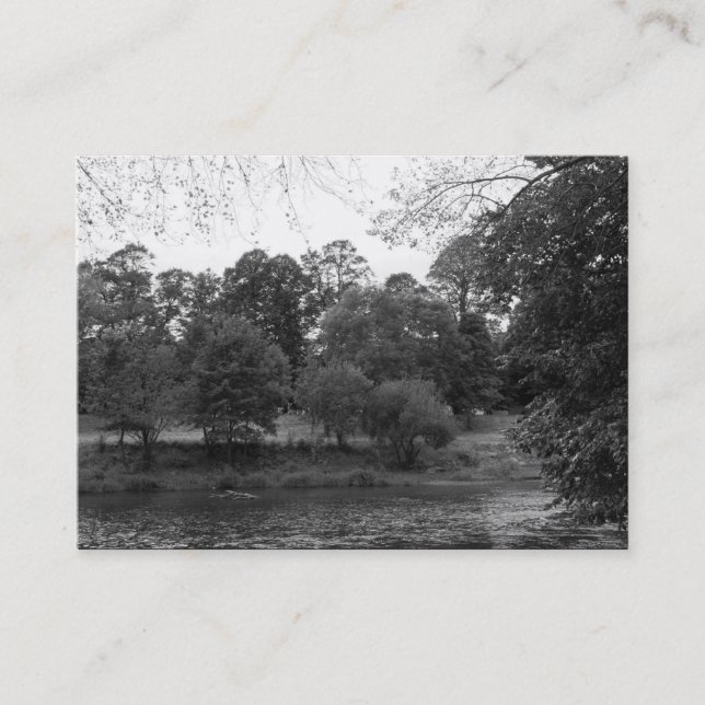 River Taff, Bute Park, Cardiff Business Card (Front)