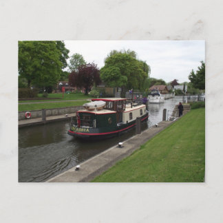 River Thames at Chertsey Lock Postcard