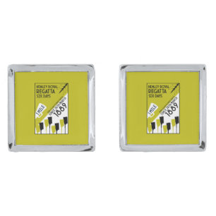River Thames Regatta - Vintage Retro Style Rowing Cufflinks