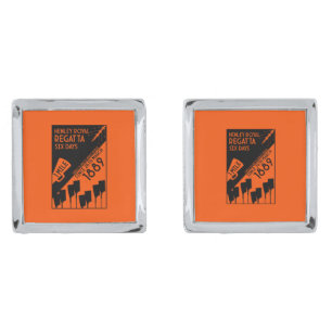 River Thames Regatta - Vintage Retro Style Rowing Cufflinks