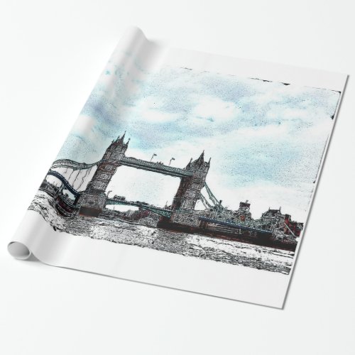 River Thames  Tower Bridge London England Wrapping Paper