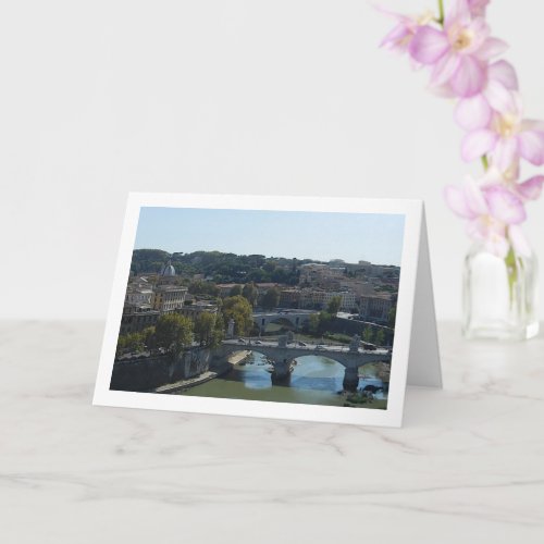 River Tiber Rome Italy Card