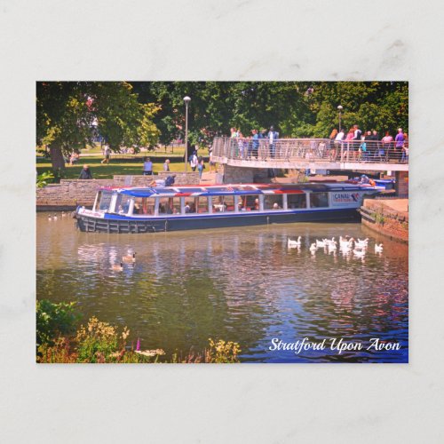 River Tour Stratford Upon Avon Postcard