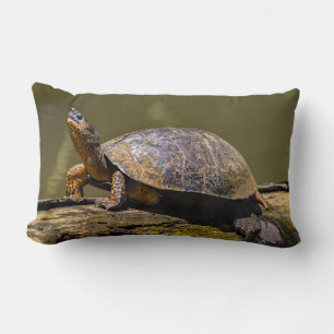 River Turtle at Tortuguero - Costa Rica Lumbar Pillow