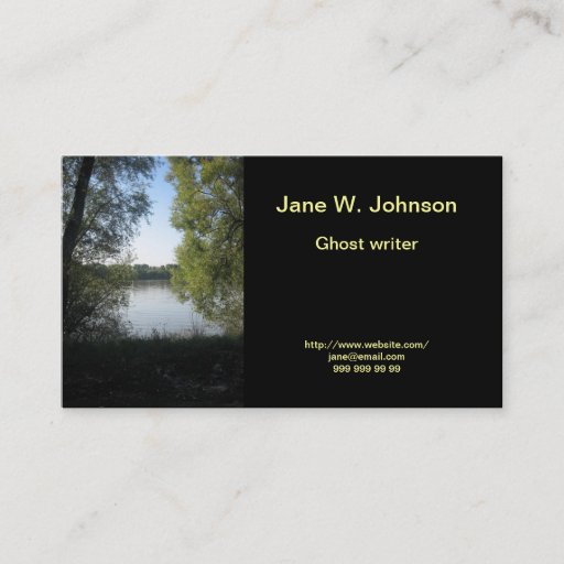 Customizable River valley business card template