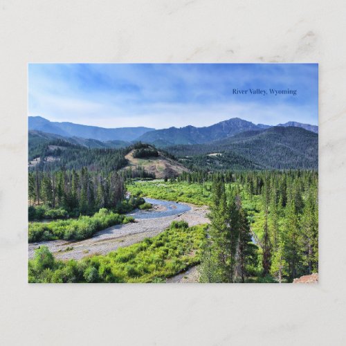 River Valley Western America Wyoming Postcard