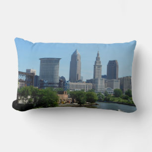 River View Cleveland Ohio Pillow