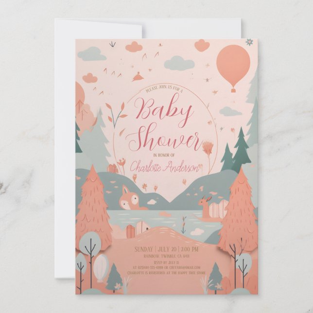 River Vista Baby Shower Invitation (Front)