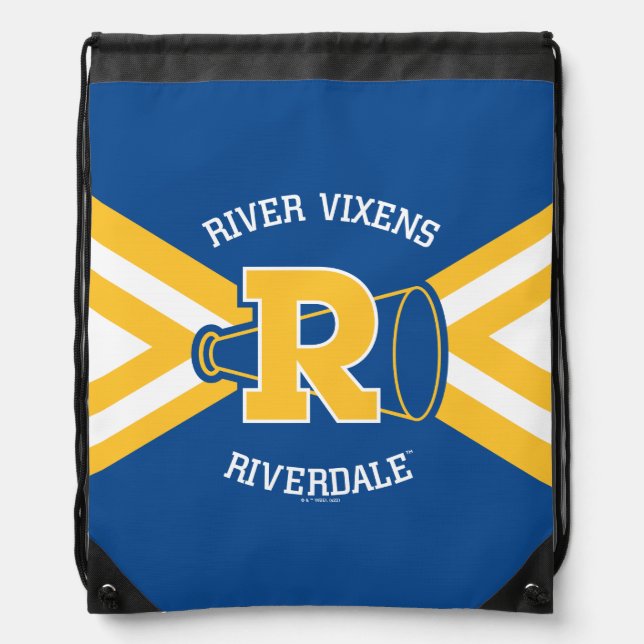 River Vixens Cheer Uniform Drawstring Bag (Front)