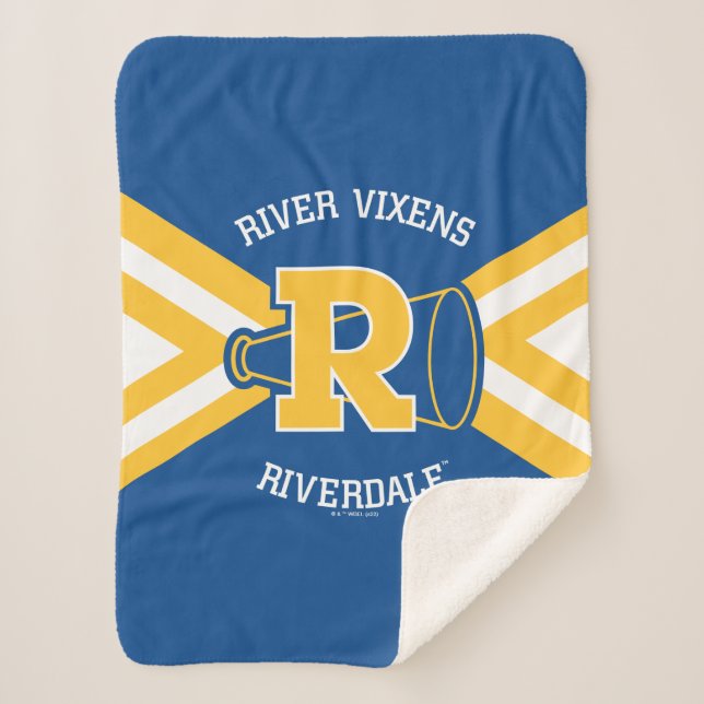 River Vixens Cheer Uniform Sherpa Blanket (Front)