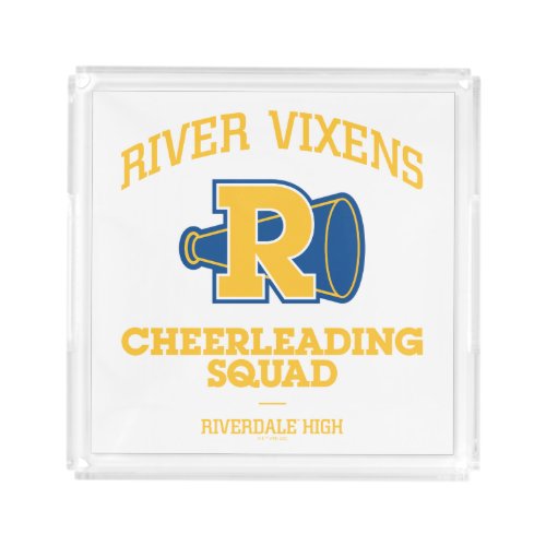 River Vixens Cheerleading Squad Acrylic Tray