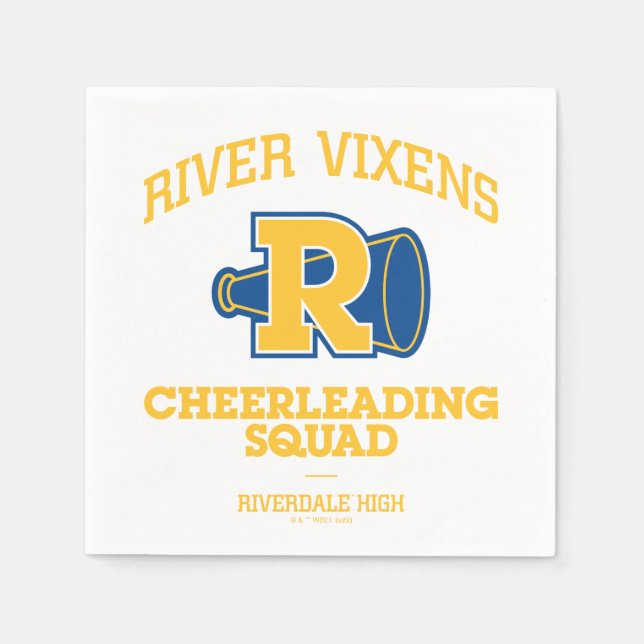 River Vixens Cheerleading Squad Napkins (Front)