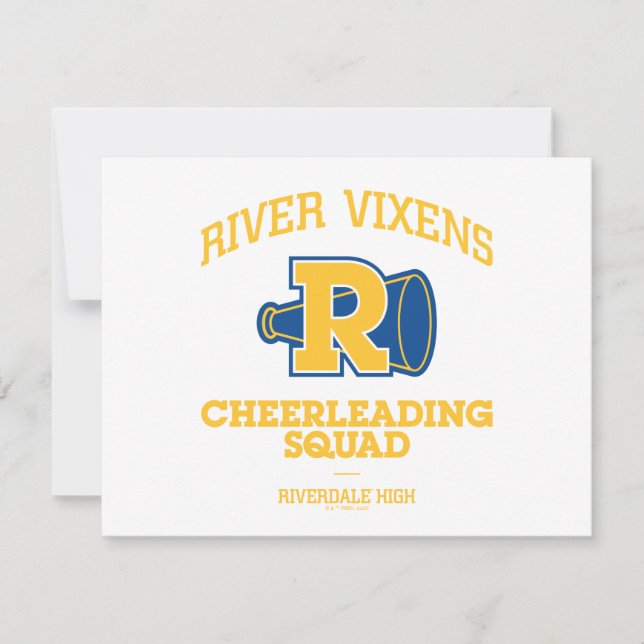 River Vixens Cheerleading Squad Note Card (Front)