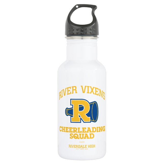 River Vixens Cheerleading Squad Stainless Steel Water Bottle (Front)