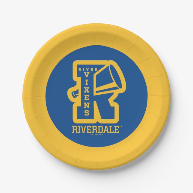 River Vixens Letterman Paper Plates (Front)