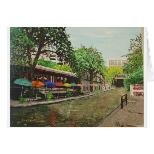 River Walk San Antonio, TX Painting Cards (Front Horizontal)