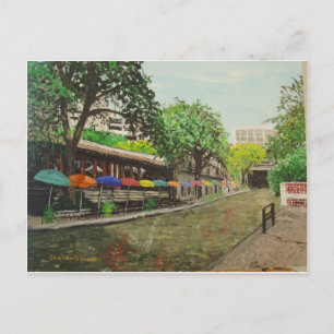 River Walk San Antonio, TX Painting Postcard
