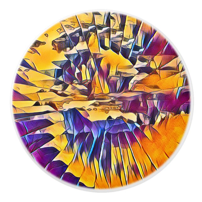 RIVER WATER CERAMIC KNOB (Front)