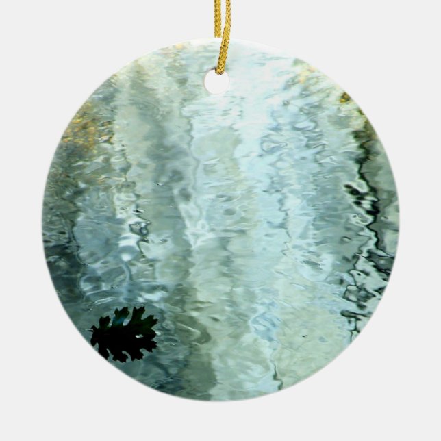 River Water Christmas Ornament (Front)