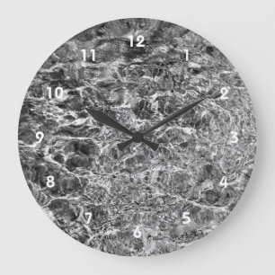 River Water Ripples Large Clock