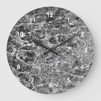 River Water Ripples Large Clock